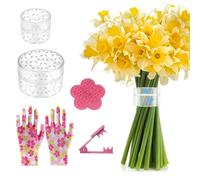 QKEPCY 5 Piezas Soporte Flores Ikebana Transparente Espiral para Arreglo Floral Decoración Espirale Ikebana para DIY Artesanía Floral