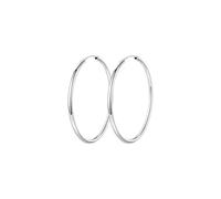 QKEPCY Aros Circulares Grandes Plateados 7cm Pendientes Redondos Brillantes Joyería Elegante Mujer Accesorios Minimalistas