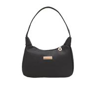 QKEPCY Bolso Bandolera Para Mujer Bolso De Mano 90s Bolsos de Hombro Pequeños Bolso Vintage Bolso De Hombro Mini Bolso de Cuero PU para Las Mujere Y2k Moda Bolsos (Negro)