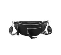 QKEPCY Bolsos Mujer Bandolera Cuero PU Casual Ligero Bolsillo en el Pecho Bolso Pequeño Bandolera para Damas Mujeres con Correa Ancha Ajustable Y ExtraíBle Mujer Riñonera de Moda (Negro)