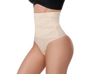 QKEPCY Braga Moldeadora Faja Sin Costuras Tanga Reductora Mujer Invisible Moldeadora Y Reductora con Relleno Gluteos