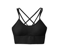 QKEPCY Camiseta Tirantes Mujer Tank Top Camisola Verano Cruzado Deportivo Sujetador Algodon sin Mangas Tops Deportiva Corto Cuello Redondo Deporte Fitness Yoga Gimnasio Entrenamiento
