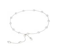 QKEPCY Cinturón Elegante Perlas Cadena Ajustable Decorativo Vestido Mujer Delicado Dorado Accesorios Femeninos moda Cintura