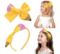 QKEPCY Conjunto de 3 Pinzas para el Cabello con Lazo de Punto Accesorios para el Cabello de Niñas Pinzas Decorativas de Alta Calidad para Peinados Elegantes y Divertidos
