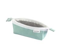QKEPCY Estuches de Pana para Lápices Bolsa de Almacenamiento Portátil Gran Capacidad Estuche de Lona Resistente al Agua Adecuado para Adolescentes Hombres y Mujeres (Azul)