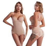 QKEPCY Fajas Reductoras Mujer Body Reductor Shapewear Body Moldeador Postparto Abdomen Vientre Plano sin Costuras Invisible Efecto Adelgazante Control de Abdomen