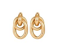 Qkepcy Pendientes De Aro Geométrico Dorados Para Mujer Pendientes Colgantes Elegantes De Acero Inoxidable Joyería Moderna Para Cualquier Ocasión Pendientes De Moda Para Mujeres