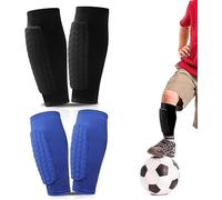 QKEPCY Protege Tibias de Fútbol Protectores de Algodón de Nido de Abeja Ligero y Transpirable Espinilleras de Fútbol para Niños Adolescente Adulto(XS)