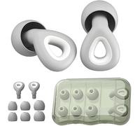 QKEPCY Tapones para los oídos de silicona de alta calidad protección auditiva avanzada reducción de ruido reutilizables cómodos para dormir y estudiar paquete de 6 pares(Black)