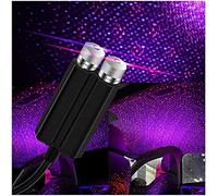 Qklovni Proyector de estrellas USB, luz nocturna romántica, luces de ambiente de galaxia, luces LED luminosas para techo de automóvil, luces LED ajustables románticas para el techo del coche