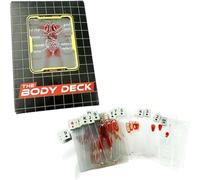 Qklovni The Body Deck - ¡Descubre las maravillas de los cuerpos! Divertidas cartas transparentes de anatomía humana, imagen 3D del cuerpo humano, barajas de cartas translúcidas
