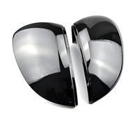 QKLsudua 1 par de carcasas de espejo retrovisor exterior negro para espejo de puerta sin cambio de carril de asistencia compatible con V-W Golf 8 MK8 2020 2021