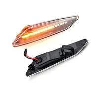 QKLsudua 1 par de luces de marcador de guardabarros delantero dinámico LED marcador lateral Compatible con Al-fa Ro-meo Mi-to 147 156 Fi-at E-gea Ti-po 356 Lan-cia-Crystal blanco