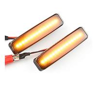 QKLsudua 1 par de luces de marcador de guardabarros delantero dinámico LED marcadores laterales de repuesto Compatible con B-MW E39