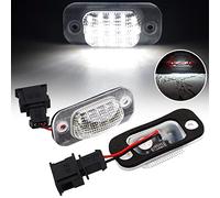 QKLsudua 2 lámparas LED para matrícula compatibles con VW Golf MK3 1H1 Polo 3 Classic Va-riant Ca-briolet 1E7, compatible con Se-at Ibi-za 6K Co-rdoba Va-rio