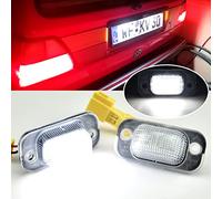 QKLsudua 2 luces LED blancas para matrícula Canbus compatibles con VW Golf II MK2 1983-1992, compatible con Je-tta II 1984-1991, compatible con Se-at Tol-edo I 1991-1999