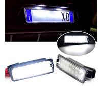 QKLsudua 2 luces LED para matrícula compatibles con VW GTi Golf 4 5 6 7 MK4 MK5 MK6 MK7 Pas-sat B7 CC EOS Sciro-cco Be-etle SMD