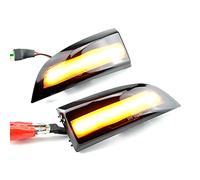 QKLsudua 2 unids Dynamic Sequential Blink LED Espejo Lateral Luz de Señal de Giro Montaje Compatible con Re-nault Me-gane MK3 Laguna III X91 Sc-enic Flu-ence La-titude Sa-frane