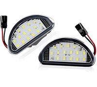 Qklyxr 1 par de luces matrícula coche 15 SMD, for Toyota Aygo MK I (2005-2014), señalización blancas, accesorios y piezas Reemplazo de la luz de la matrícula del automóvil