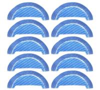Qklyxr 10/4 Uds Trapo de paño fregona, for Cecotec, for Conga Flash Connected Titanium reemplazo Uso seco y húmedo paños Almohadilla Limpieza Suelo Almohadilla para Fregar robótica(10 Pack)