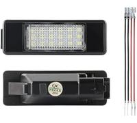 Qklyxr 2 lámparas LED de 6000 K for matrícula trasera Peugeot 307, 207, 308, 3008, 407, 106, 406, 508, Expert RCZ, 607, 807, 1007 y 806 Reemplazo de la luz de la matrícula del automóvil