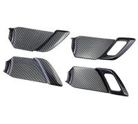 Qklyxr 4 Piezas de Cubierta Interior manija Abierta Puerta, for Toyota, for Prius 2023 2024, Accesorios Pegatinas Repuesto Coche Pieza de manija de puerta interior de coche(BLACK High Configuration)