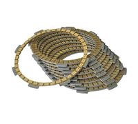 Qklyxr 9 discos de embrague fricción for motocicleta VF500C 1984-1985 VF500F Interceptor 1984-1986 GSX400 Impulse 2005-2007 GSX 400X Reemplazo de pastillas de freno de motocicleta