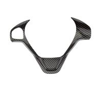 Qklyxr Accesorios de coche, for Ford, for Fiesta MK7 2009-2017, for Ecosport 2012-2017, pegatinas embellecedoras de cubierta decorativa del Panel del volante Pegatina Emblema del volante(Style B)