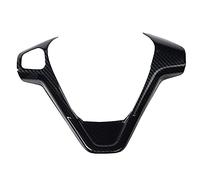 Qklyxr Accesorios de coche, pegatinas embellecedoras for cubiertas de volante de coche, for Ford, for Fiesta MK7 2009-2017, for Ecosport 2012-2017 Pegatina Emblema del volante(B type Carbon fiber)