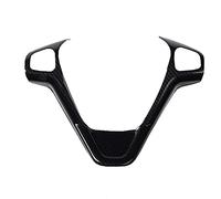 Qklyxr Accesorios de coche, pegatinas embellecedoras for cubiertas de volante de coche, for Ford, for Fiesta MK7 2009-2017, for Ecosport 2012-2017 Pegatina Emblema del volante(C type Carbon fiber)