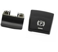 Qklyxr Actuador de freno estacionamiento, para Serie 5 7, para X3, para X4, para X5, para X6 M5 F01 F02 Cubierta del botón P interruptor electrónico Botón de liberación del freno(BLACK B Black 1PC)