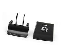 Qklyxr Actuador de freno estacionamiento, para Serie 5 7, para X3, para X4, para X5, para X6 M5 F01 F02 Interruptor electrónico P Botón Cubierta mano Botón de liberación del freno(BLACK A Black 1PC)