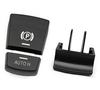 Qklyxr Actuador de freno estacionamiento, para Serie 5 7, para X3, para X4, para X5, para X6 M5 F01 F02 Interruptor electrónico P Botón Cubierta mano Botón de liberación del freno(BLACK A Black 1 Set)