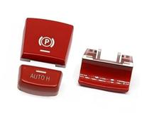 Qklyxr Actuador de freno estacionamiento, para Serie 5 7, para X3, para X4, para X5, para X6 M5 F01 F02 Interruptor electrónico P Botón Cubierta mano Botón de liberación del freno(BLACK B Red 1 Set)