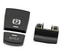 Qklyxr Actuador de freno estacionamiento, para Serie 5 7, para X3, para X4, para X5, para X6 M5 F01 F02 Interruptor electrónico P Botón Cubierta mano Botón de liberación del freno(BLACK B Black 1 Set)