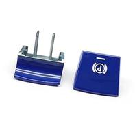 Qklyxr Actuador de freno estacionamiento, para Serie 5 7, para X3, para X4, para X5, para X6 M5 F01 F02 Interruptor electrónico P Botón Cubierta mano Botón de liberación del freno(BLACK A Blue 1PC)