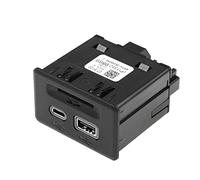 Qklyxr Adaptador de Puerto USB AUX Tarjeta SD USB-C, for Sierra, for Silverado 1500 2019 13529869 13525431 Puerto USB para Coche