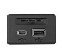 Qklyxr Adaptador de Puerto USB AUX Tarjeta SD USB-C, for Sierra, for Silverado 1500 2019 13529869 13525431 Accesorio for automóvil Toma de Carga USB para salpicadero de Coche