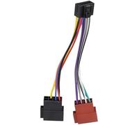 Qklyxr Cable adaptador de radio del mercado de acc Adaptador de arnés cableado 16 pines a Iso, para conector hembra radio estéreo coche para Kenwood, cable repuesto 23x10 mm,