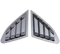 Qklyxr Cubierta de moldura de Rejilla Rejilla de Ventana Trasera, para Chevrolet, para Malibu 2016-2021, alerón Adhesivo embellecedor Cubierta Obturador Lateral Coche(Black Carbon)
