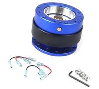 Qklyxr Cubo del volante del coche Adaptador de cubo rueda aluminio para coche, dirección automática, liberación rápida, Kit Boss, accesorios(Blue)