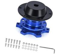 Qklyxr Cubo del volante del coche Bujes de volante coche, para adaptador kit jefe liberación rápida buje 6 orificios Pqy3859(Blue)