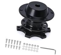 Qklyxr Cubo del volante del coche Bujes de volante coche, para buje 6 orificios Pqy3859, kit jefe adaptador liberación rápida(Schwarz)