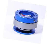 Qklyxr Cubo del volante del coche Bujes para volante de coche, 10 rodamientos bolas, cubo liberación rápida, adaptador Kit Boss a presión(Blue)