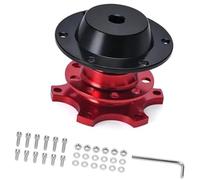 Qklyxr Cubo del volante del coche Para buje de volante 6 orificios Pqy3859, adaptador liberación rápida, Kit Boss, bujes coche(Rot)