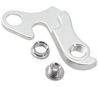 Qklyxr Engranaje de suspensión Cambio Trasero Bicicleta, para Carrera Vengeance Kraken, aleación Aluminio, Plateado, 62x41mm Patilla de Cambio de Bicicleta