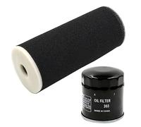 Qklyxr Filtro de aire y filtro aceite for motocicleta bujía for Grizzly 660 YFM660FH YFM660FHW YFM660FA YFM660FASE 4x4 5GH134403000 Filtro de aire para motocicleta(BLACK Set-1)