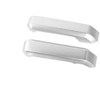 Qklyxr for Ford, for F-150, for, 2015 2016 2017 2018 2019 2020 Pegatinas de Ajuste la Cubierta decoración manija del reposabrazos Puerta Coche Envoltura para manija de cabina de automóvil(Silver)