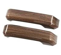 Qklyxr for Ford, for F-150, for, 2015 2016 2017 2018 2019 2020 Pegatinas de Ajuste la Cubierta decoración manija del reposabrazos Puerta Coche Envoltura para manija de cabina de automóvil(Wood Grain)