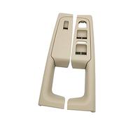 Qklyxr For Skoda, for Superb, manija interior de la puerta delantera izquierda derecha, beige, marco del panel interruptor elevador ventana Interruptor de control de elevalunas eléctrico par